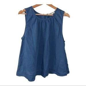 Madewell Button Down Lightweight Denim Tank
